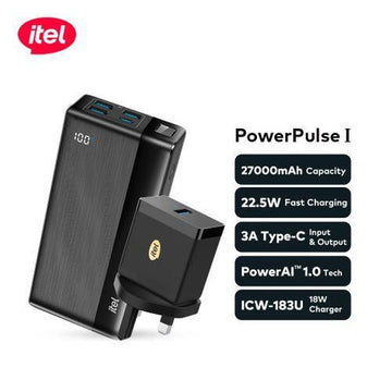 itel High Capacity Fast Charging Power Bank